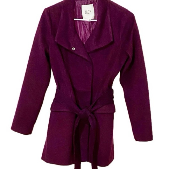 JACK by BB Dakota Cecil Purple Coat Size Small - Picture 5 of 8